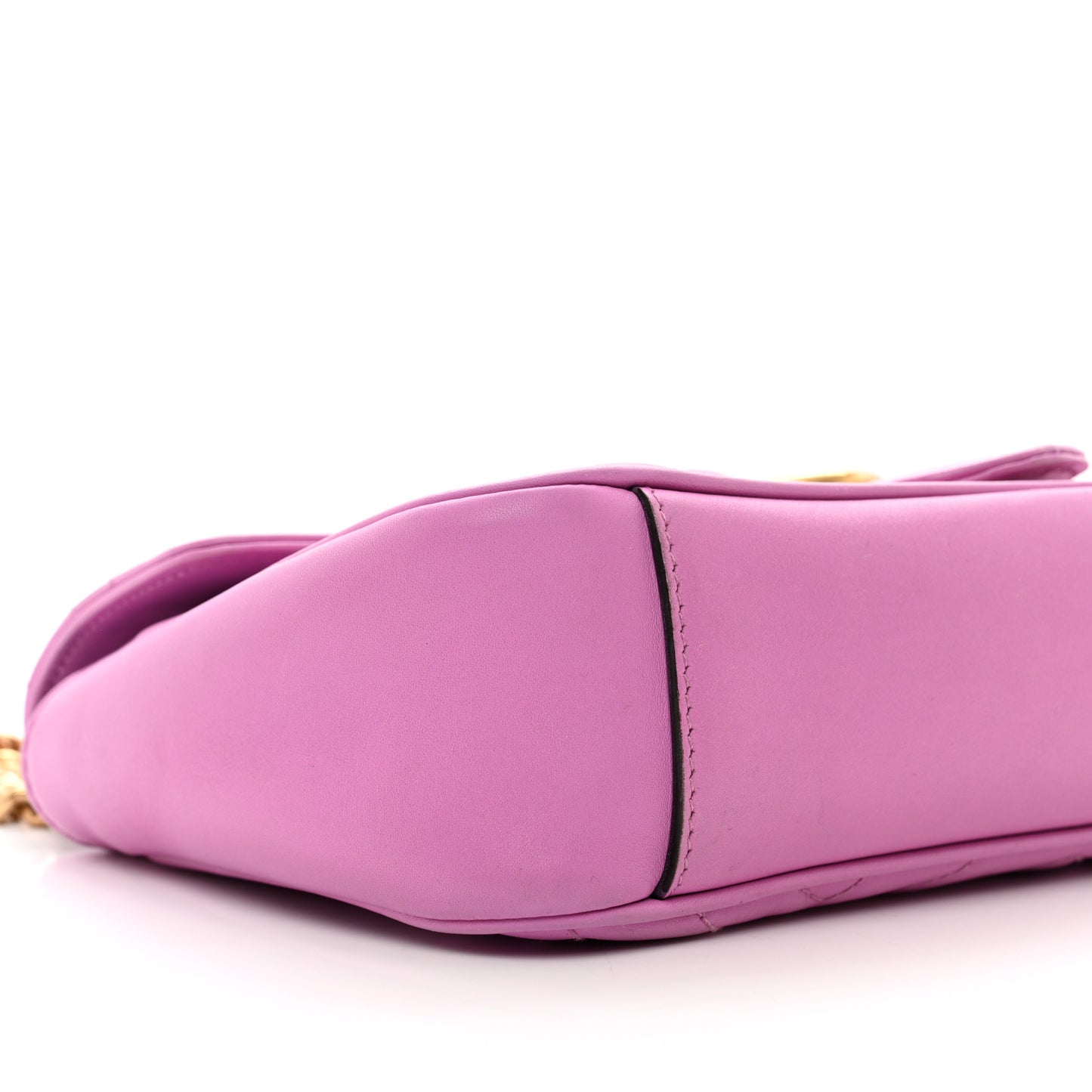 Calfskin Matelasse Small GG Marmont Shoulder Bag Candy Mousse