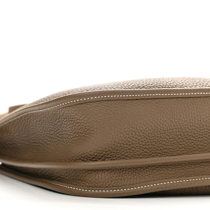 Hermes Taurillon Clemence Evelyne III PM Etoupe 9 of 11