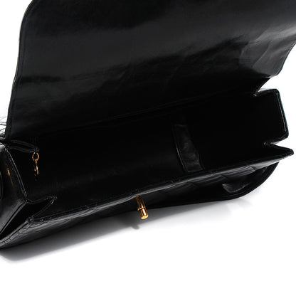 Chanel Lambskin Quilted Flap Shoulder Bag Black 6 of 9