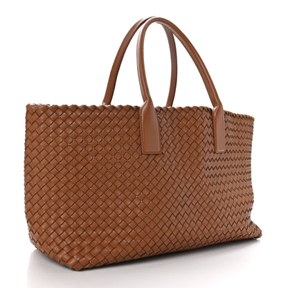 Bottega Veneta Lambskin Intreccio Medium Cabat Wood 4 of 9