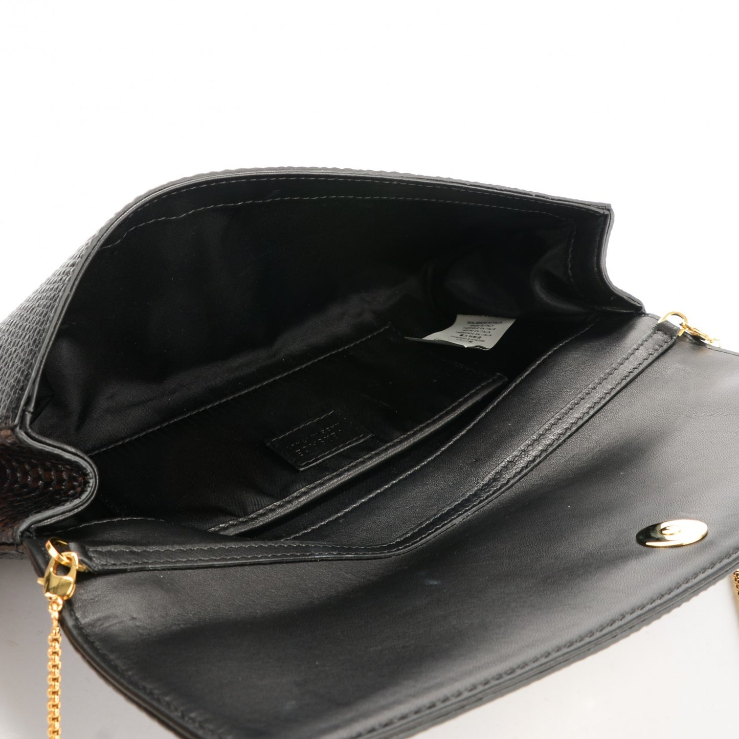 Lizard Palazzo Medusa Evening Clutch Black