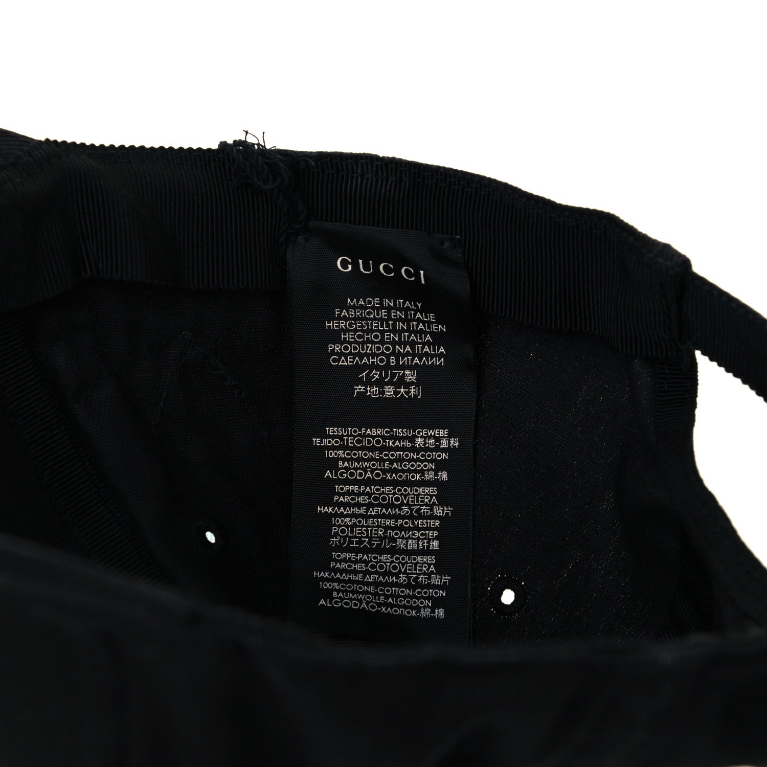 Gucci X MLB Cotton NY Yankees Baseball Hat 57-61 Black 8 of 8