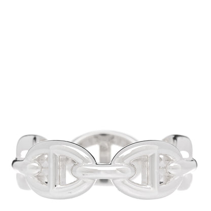 Hermes Sterling Silver PM Chaine d'Ancre Enchainee Band Ring  54 7 3 of 7