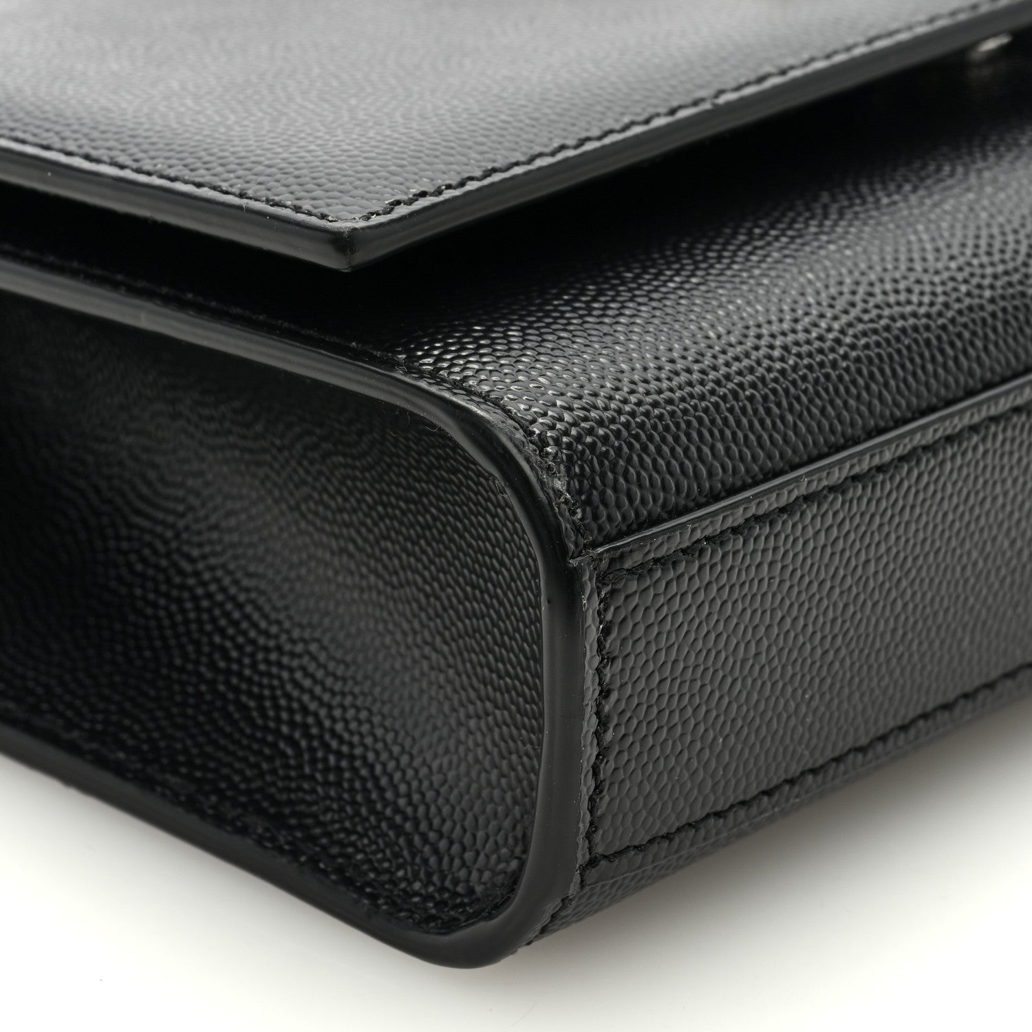 Saint Laurent SAINT LAURENT Grain De Poudre Small Monogram Kate Satchel Black 8 of 9