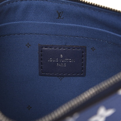 Louis Vuitton Monogram Escale Neverfull MM GM Pochette Blue 6 of 7