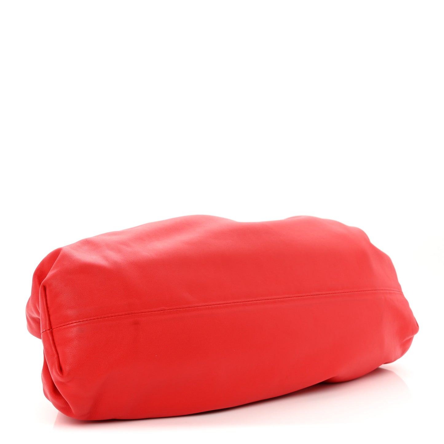 Smooth Butter Calf The Pouch Oversized Clutch Bright Red