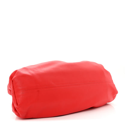 Bottega Veneta Smooth Butter Calf The Pouch Oversized Clutch Bright Red 3 of 8