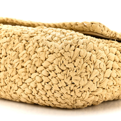 Saint Laurent Raffia Monogram Medium Jamie Natural Avorio 9 of 10