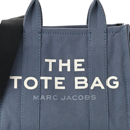 Marc Jacobs Cotton Canvas Mini The Tote Bag Blue Shadow 7 of 9