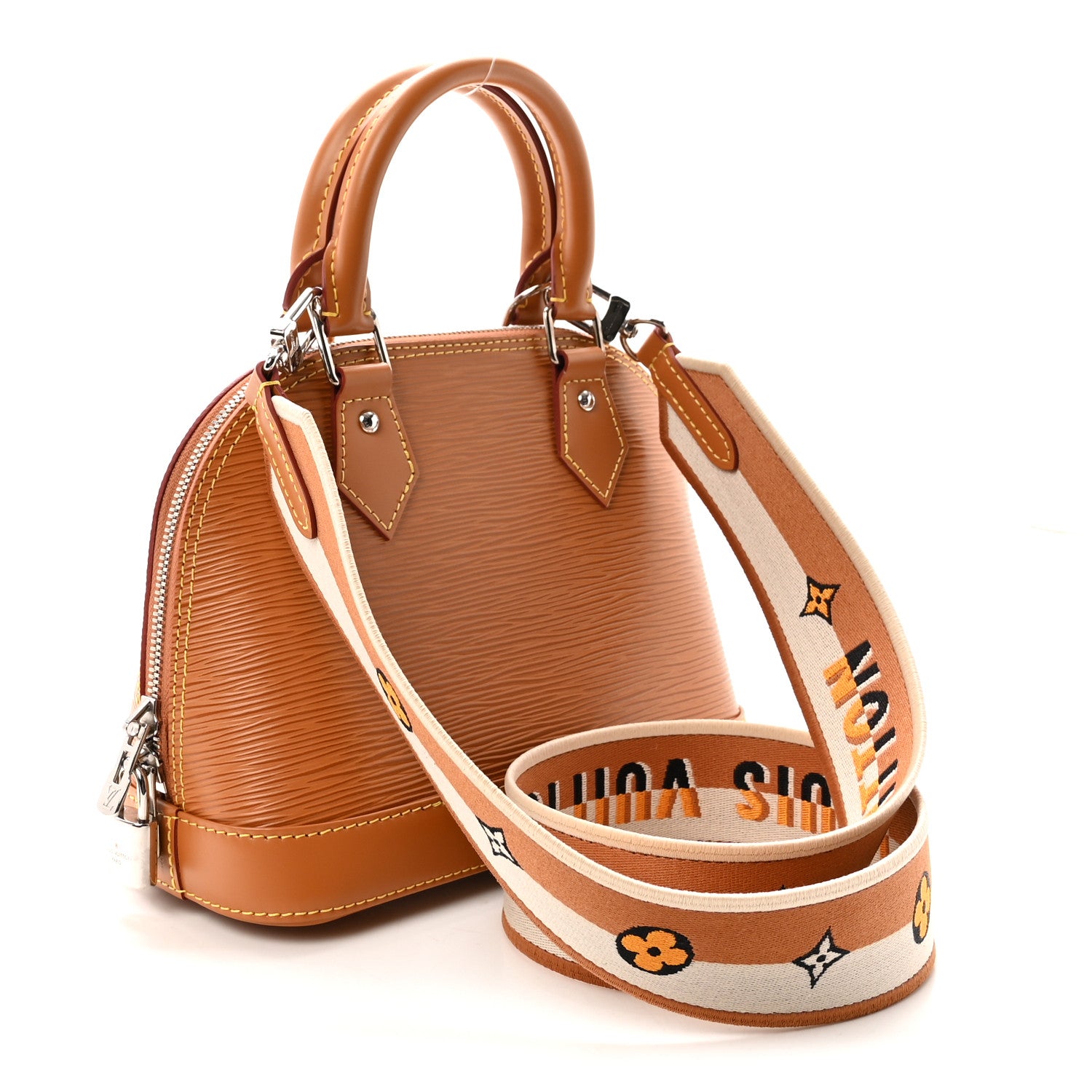 Louis Vuitton Epi Jacquard Alma BB Honey Gold 3 of 10