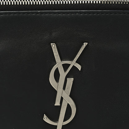 Saint Laurent Lambskin Monogram Belt Bag Black 7 of 9