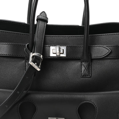 Balenciaga Smooth Calfskin Small Bel Air Carry All Bag Black 7 of 9