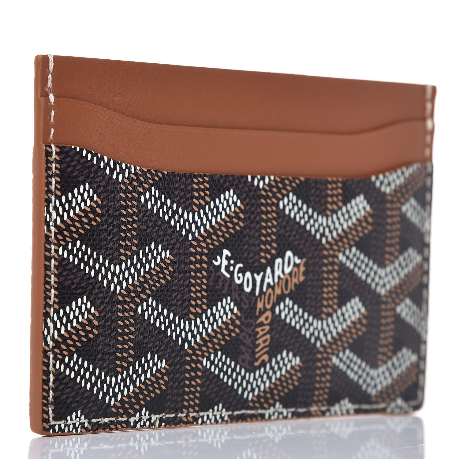 Goyard Goyardine Saint Sulpice Card Holder Black Gold 3 of 7