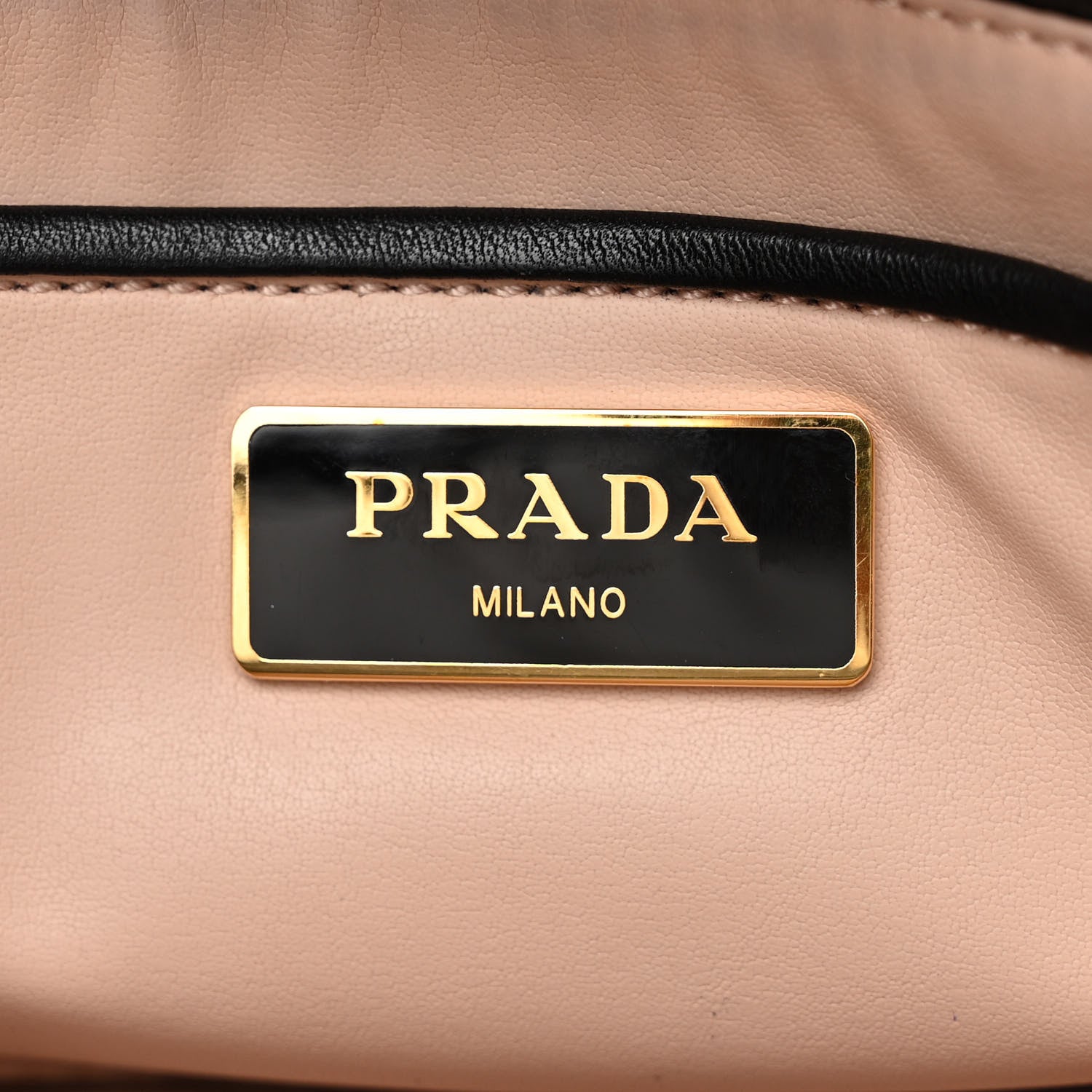Prada Tela Tweed Chain Shoulder Bag White Black 7 of 12