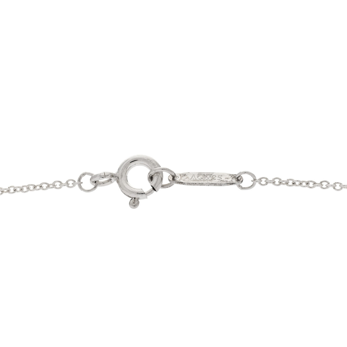 Tiffany Sterling Silver 1837 Interlocking Circles Pendant Necklace 4 of 5
