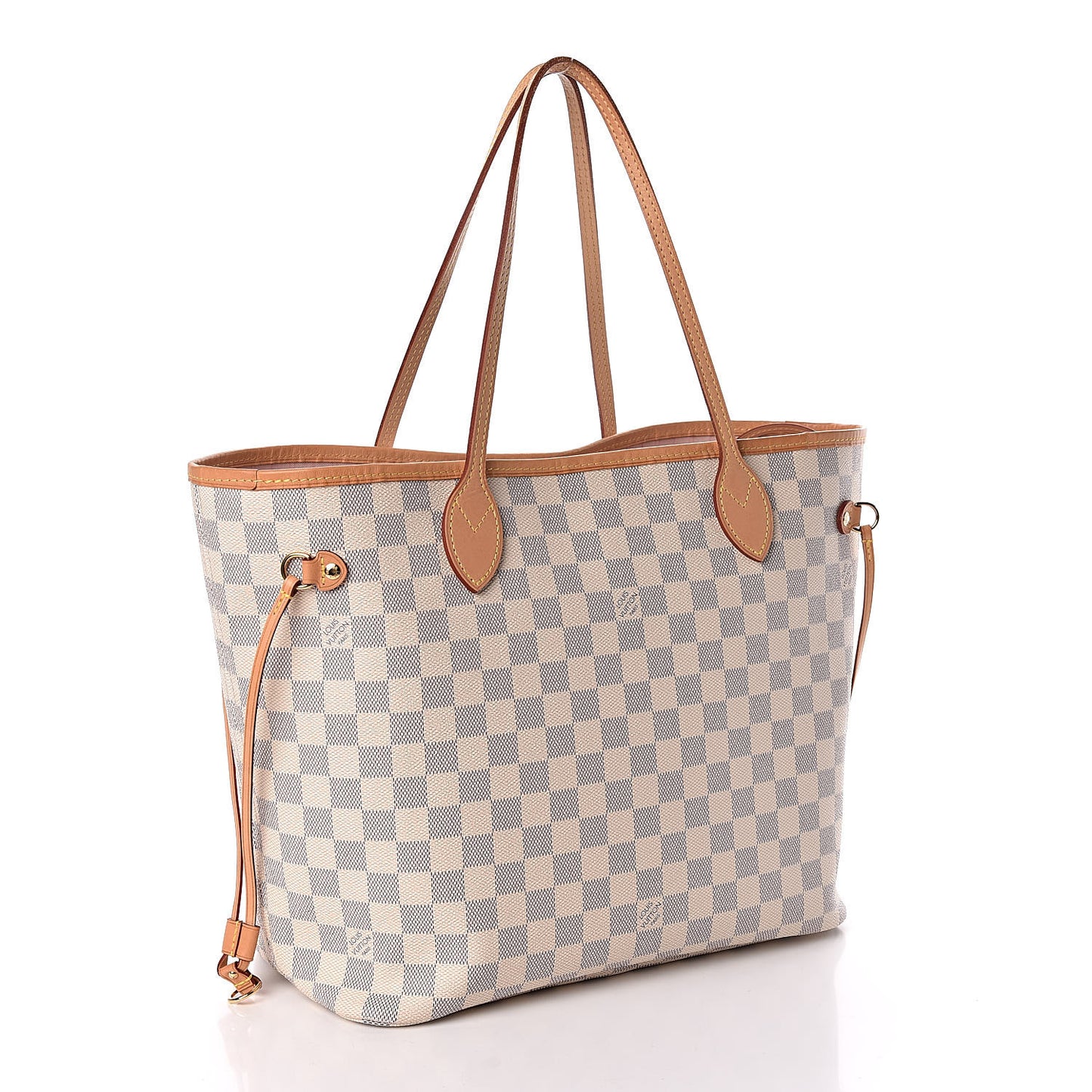 Damier Azur Neo Neverfull MM Rose Ballerine