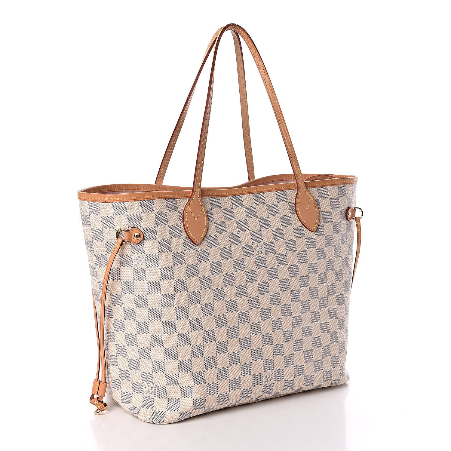 Louis Vuitton Damier Azur Neo Neverfull MM Rose Ballerine 4 of 11