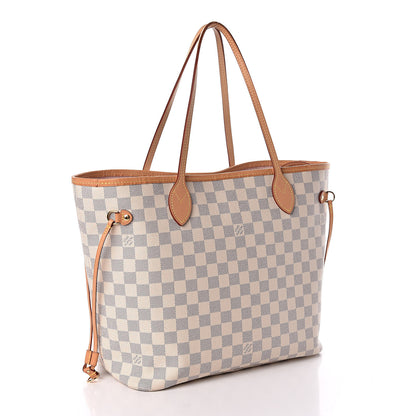 Louis Vuitton Damier Azur Neo Neverfull MM Rose Ballerine 4 of 11