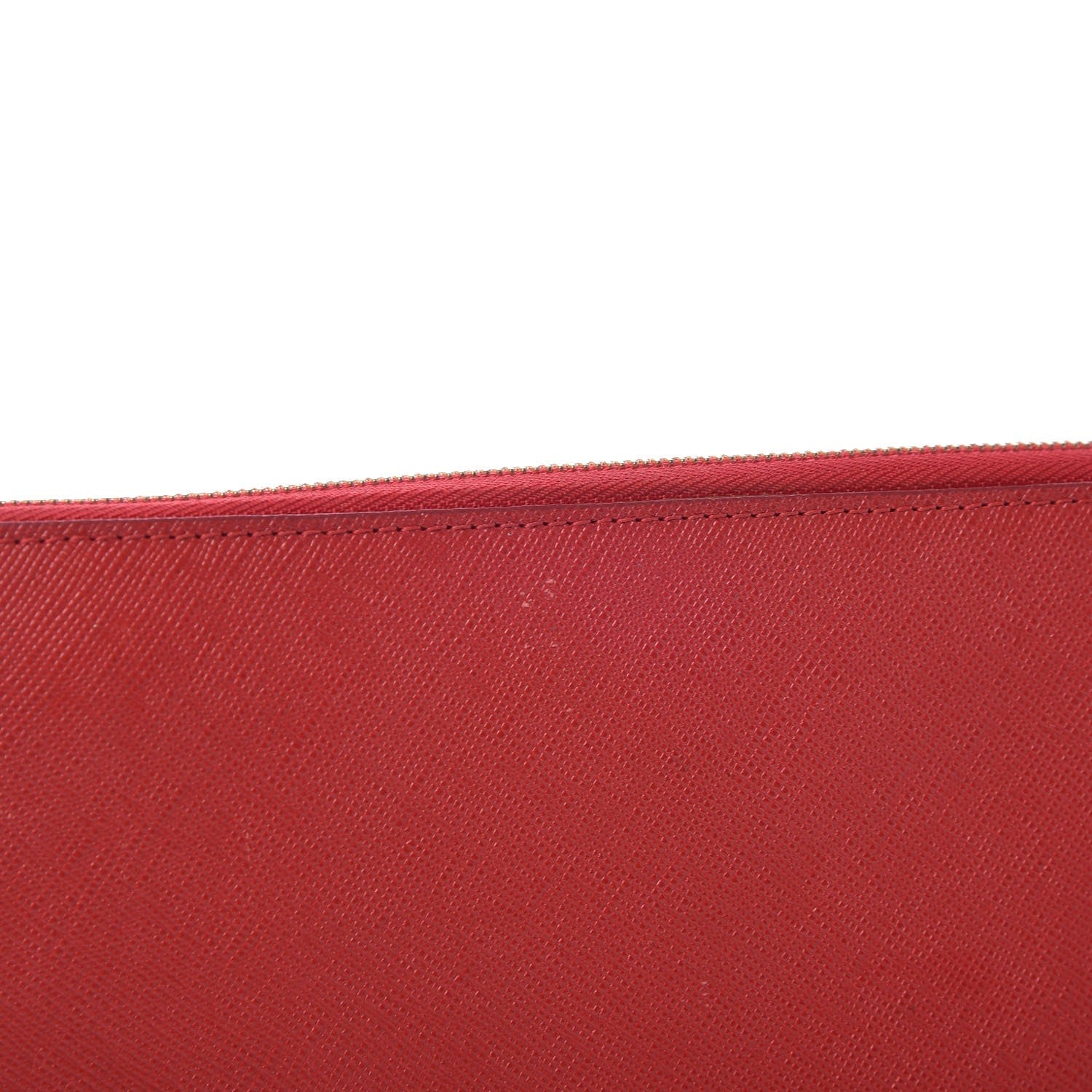 MCM Saffiano Studded Zip Wallet Red 11 of 11