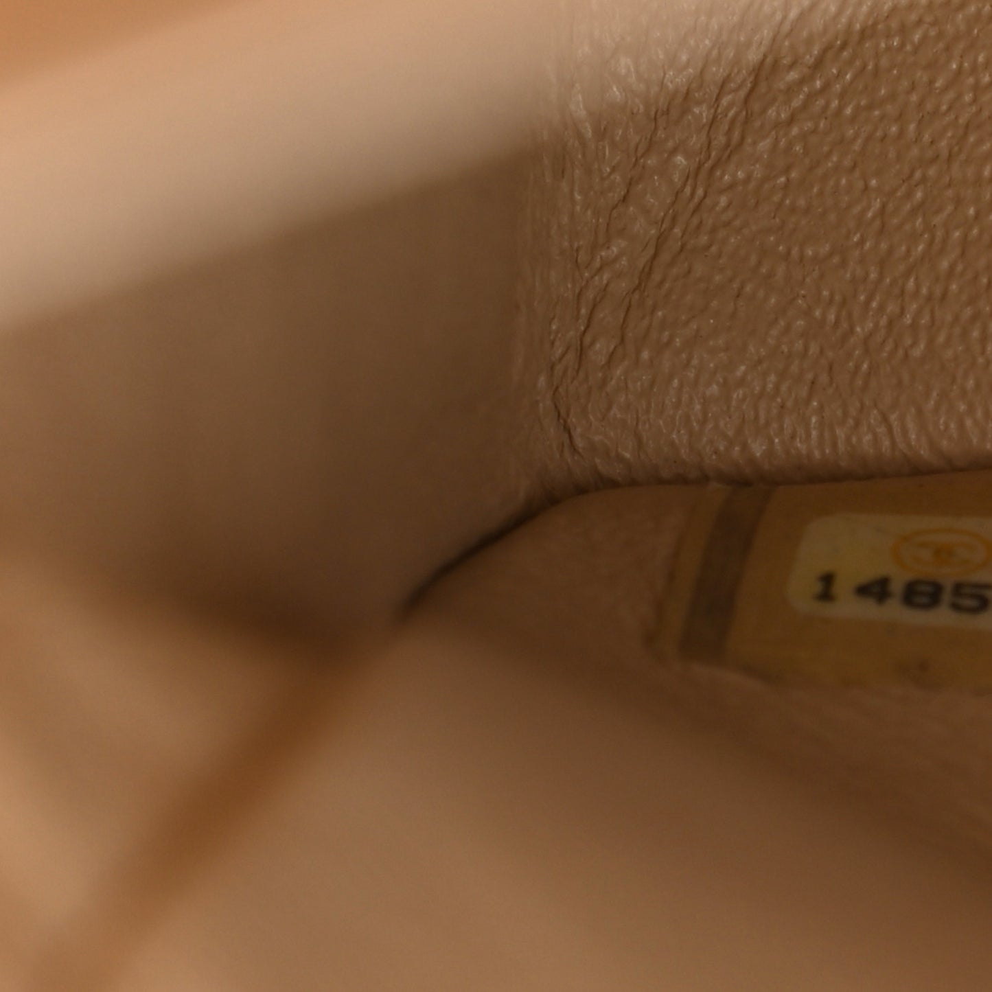 Caviar Quilted Medium Double Flap Beige