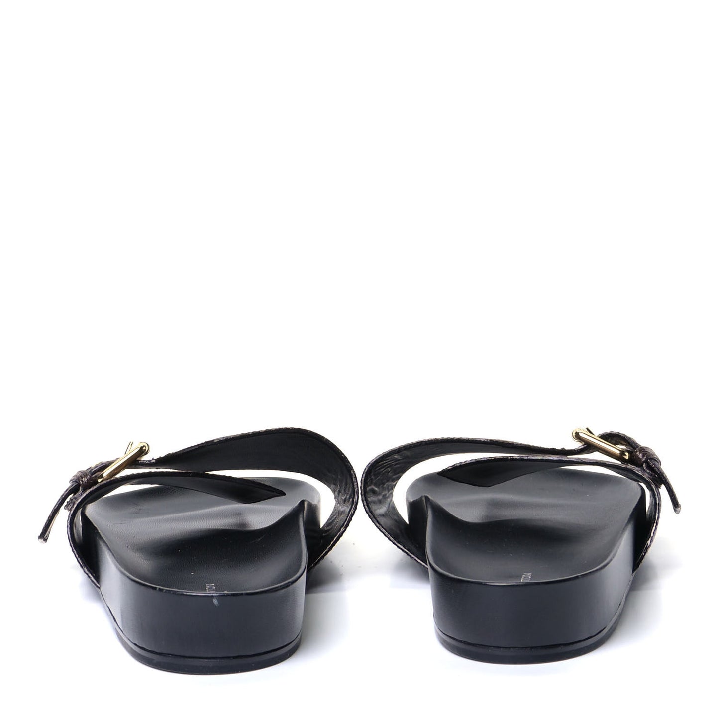 Calfskin Monogram Bom Dia Flat Mule 42 Black White