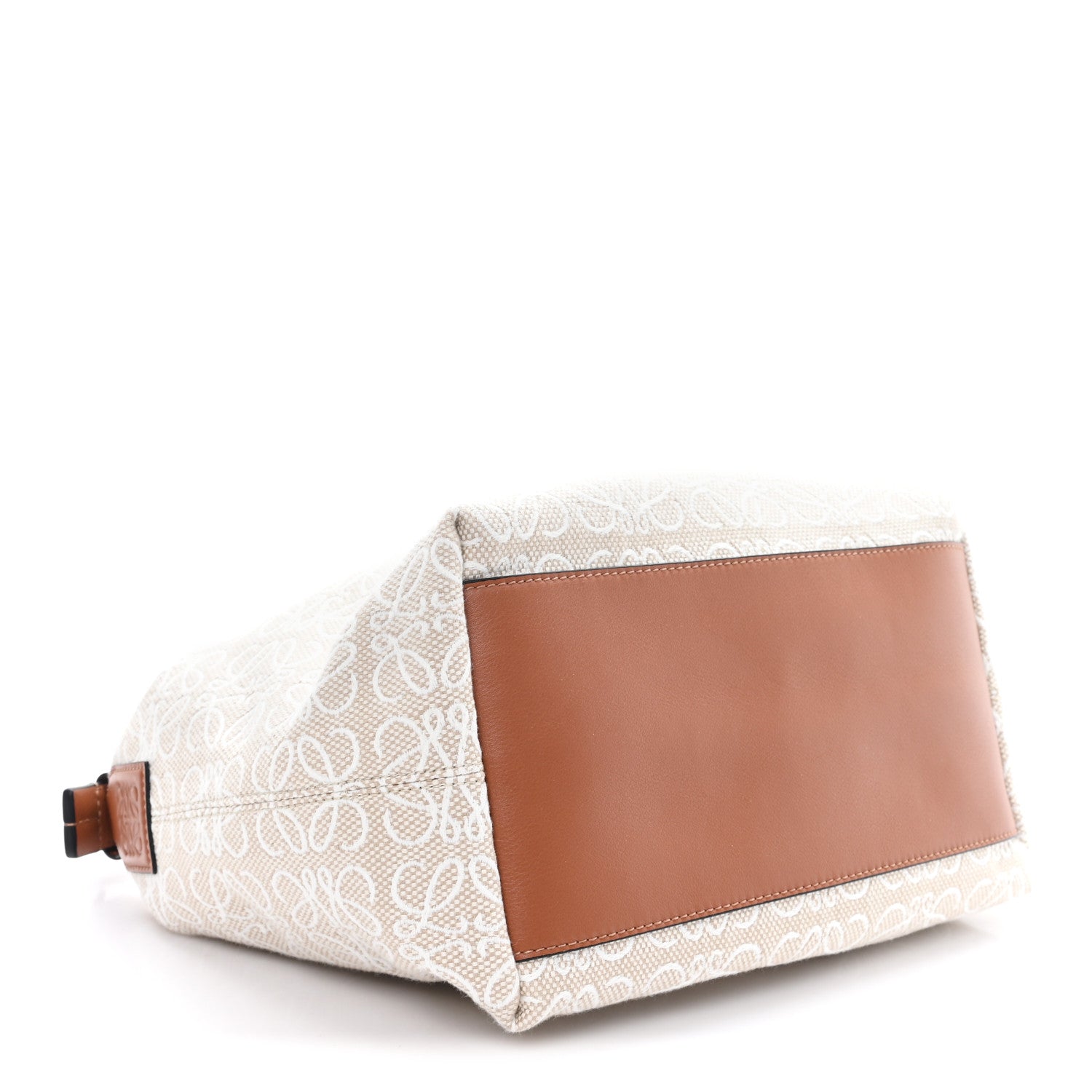 Loewe Jacquard Anagram Calfskin Medium Cubi Bag Ecru Tan 4 of 9