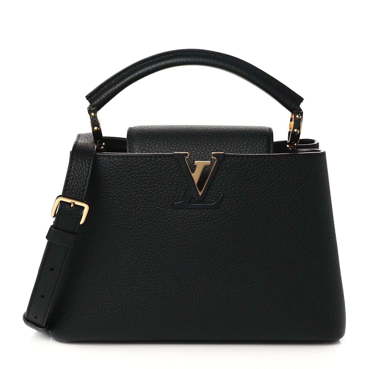 Louis Vuitton Taurillon Capucines BB Black 1 of 9