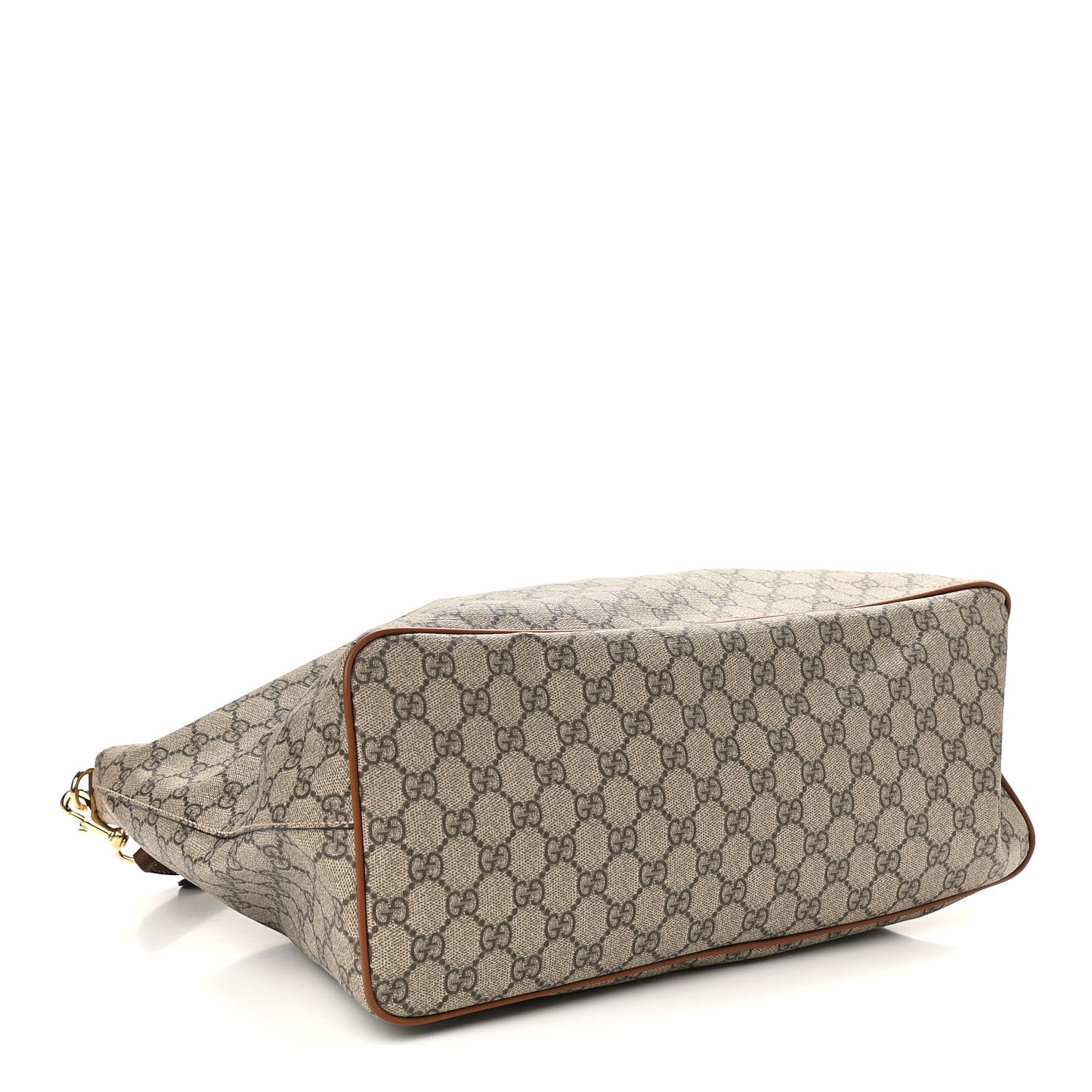 Soft GG Supreme Monogram Medium Crossbody Tote Beige Cuir