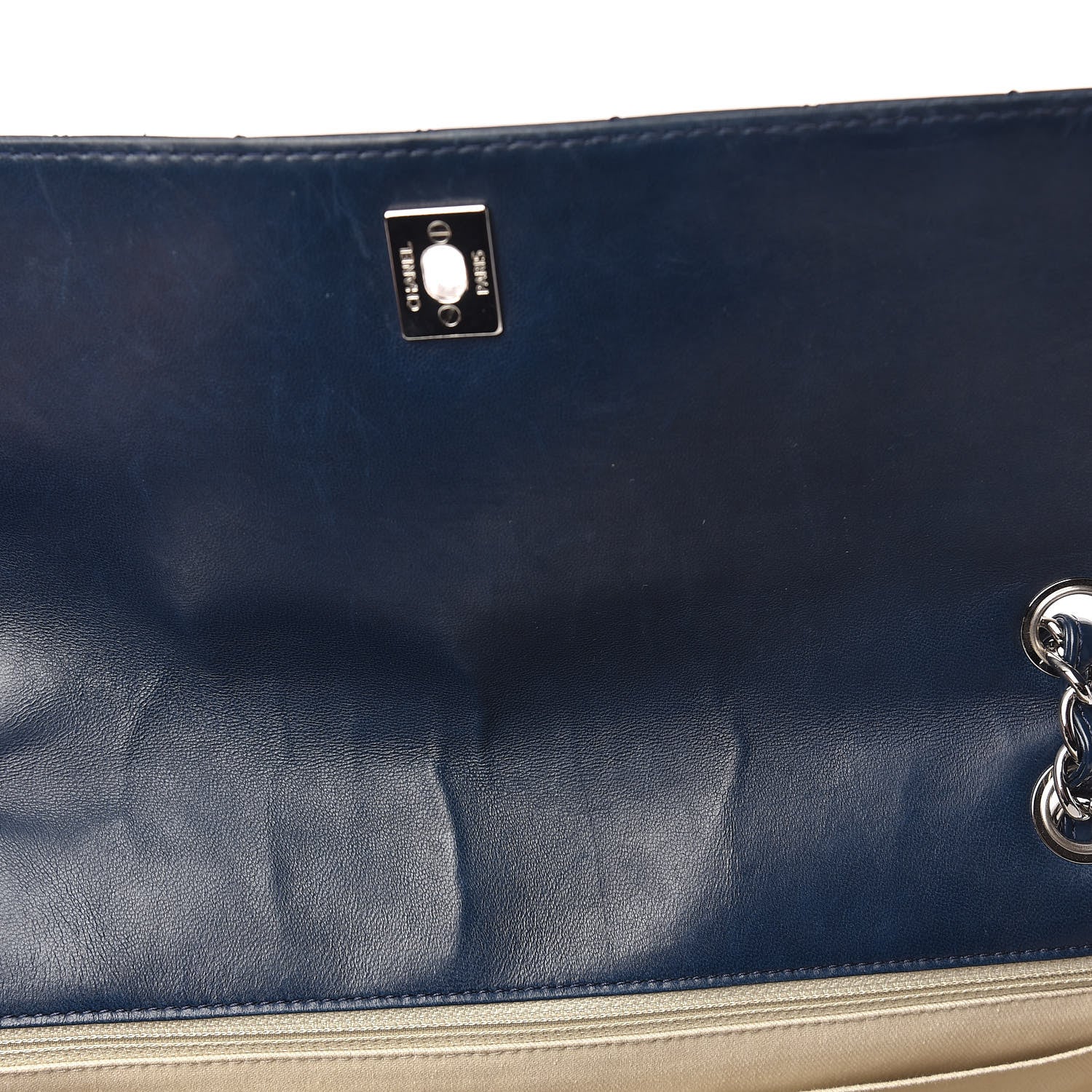 Chanel Vinyl Quilted In the Business Flap Bag Blue 11 of 12