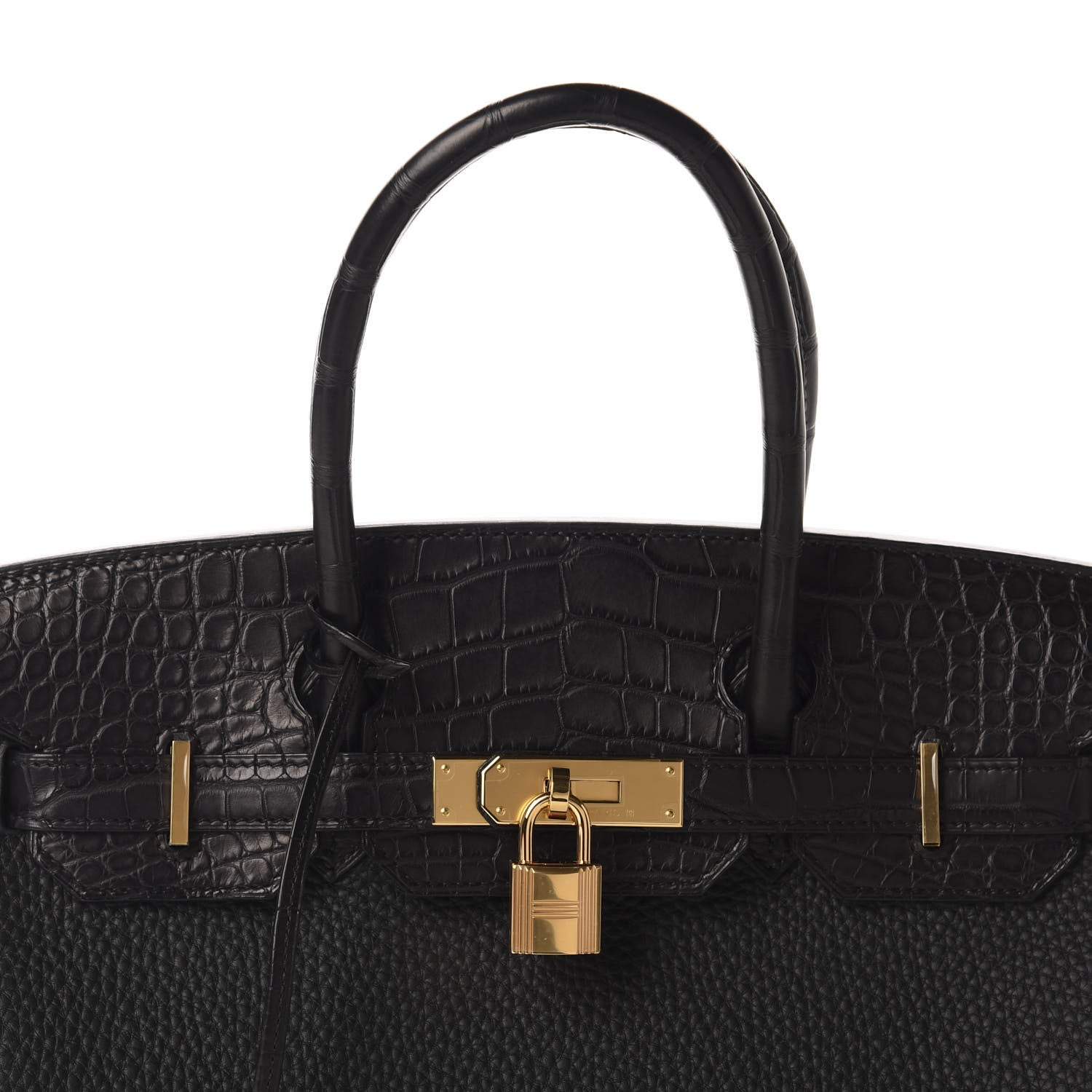 Hermes Togo Matte Alligator Birkin Touch 30 Black 35 of 36