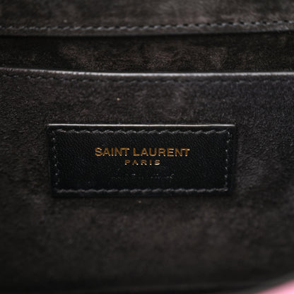 Saint Laurent Metallic Calfskin Small Classic Monogram Kate Tassel Satchel Pink 6 of 11