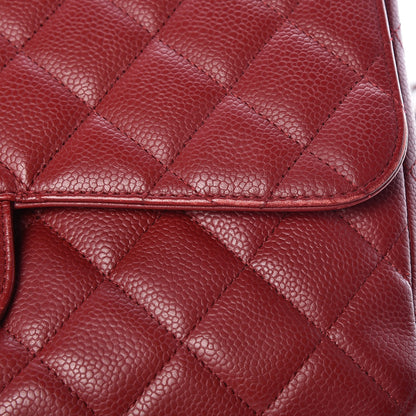 Chanel Caviar Quilted Jumbo Single Flap Red 19 of 27