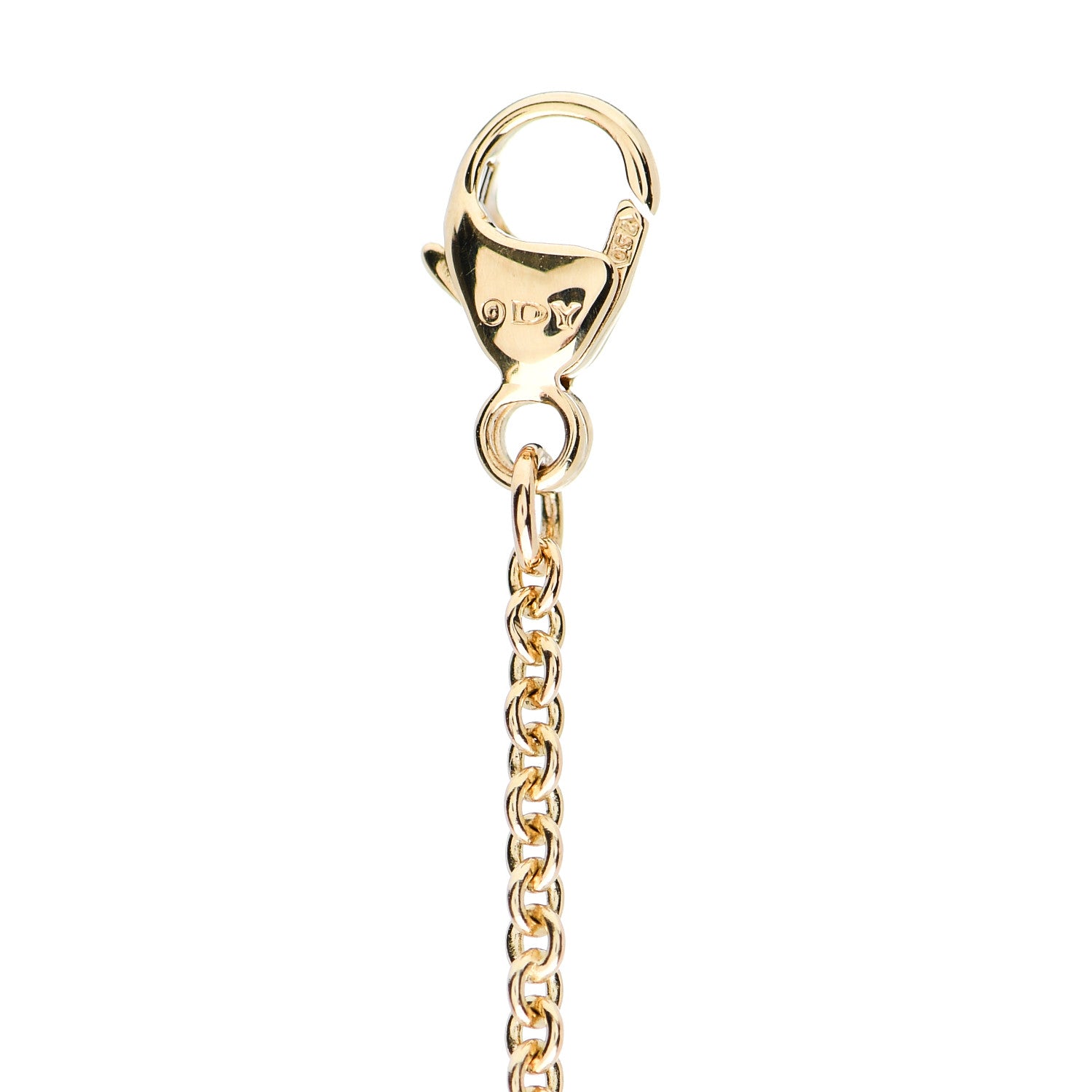David Yurman 18K Yellow Gold Citrine 4mm Kids Chatelaine Bracelet 3 of 4