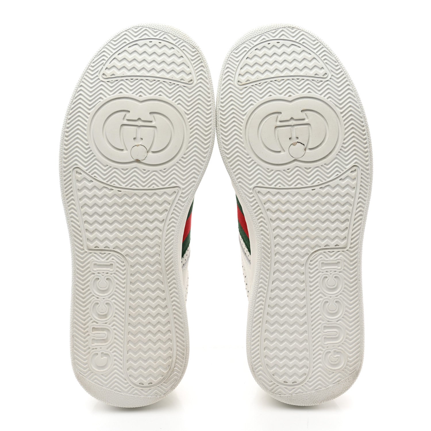Gucci Calfskin Web Perforated Womens Platform 55mm Sneakers 39.5 White Bright Splash 5 of 11