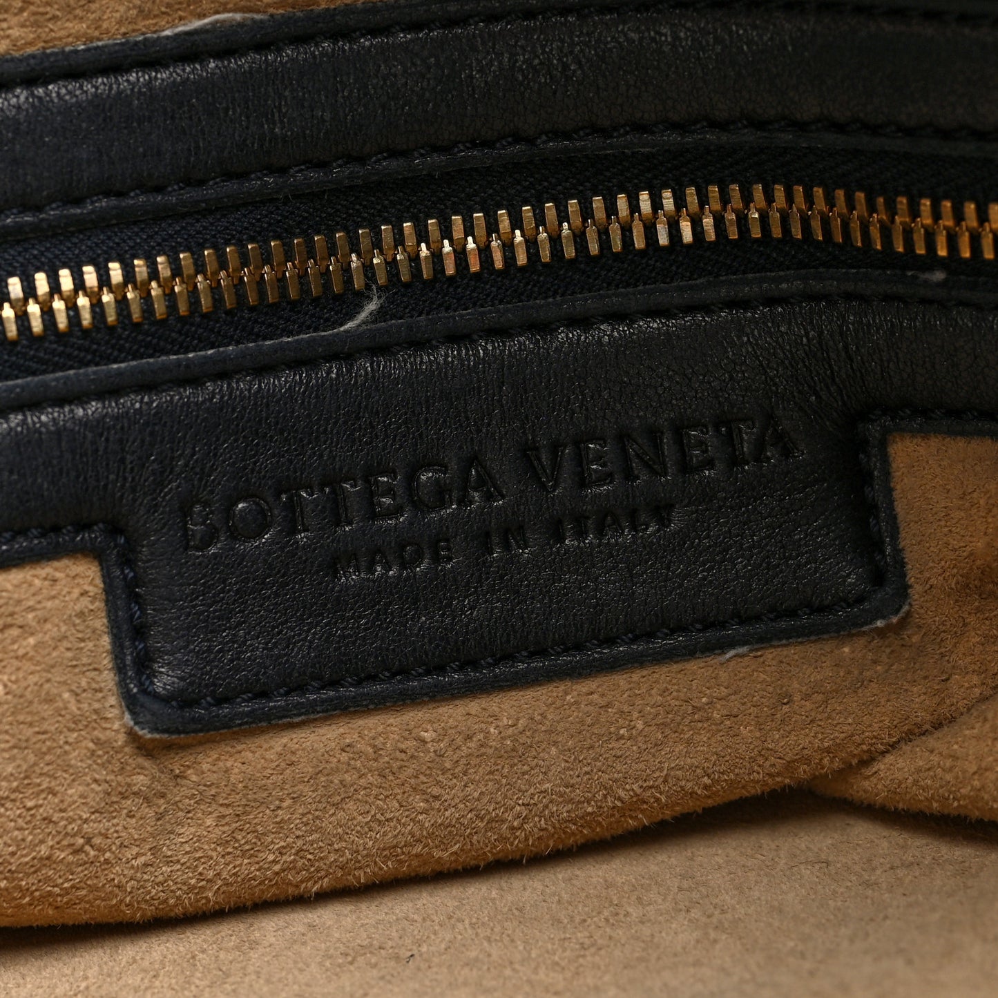 Nappa Intrecciato Hobo Navy