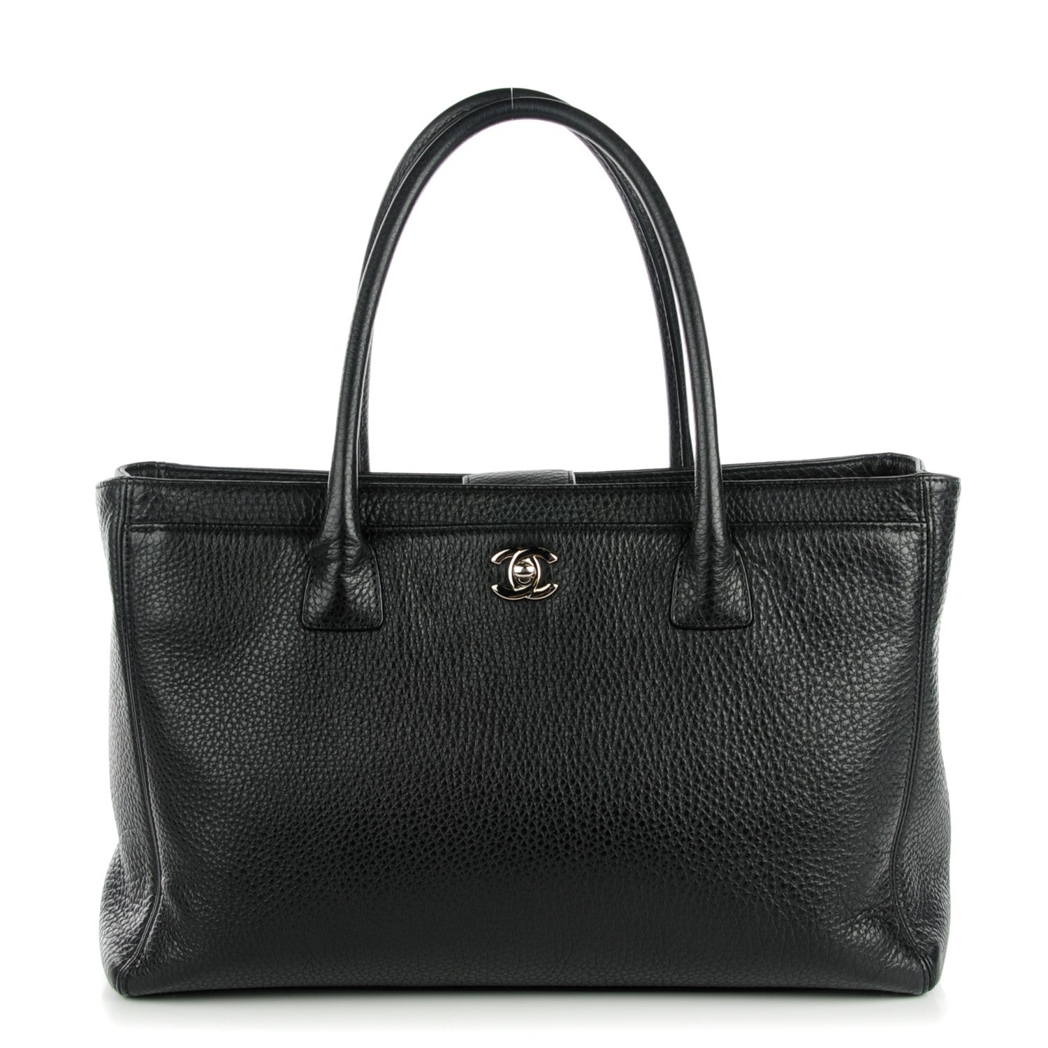 Chanel Deerskin Cerf Executive Shopper Tote Black 1 of 7