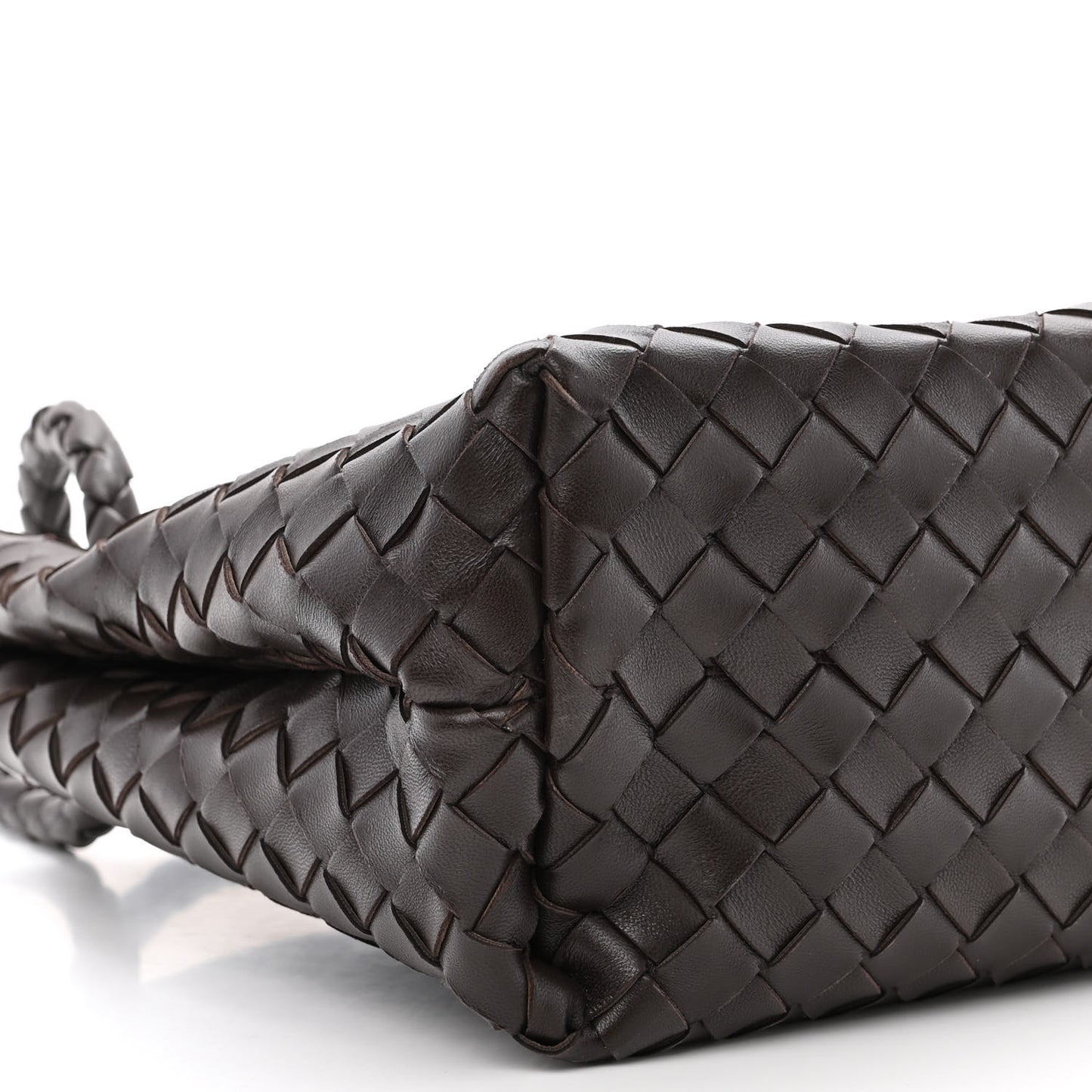 Nappa Intrecciato Medium Andiamo Shoulder Bag Fondant