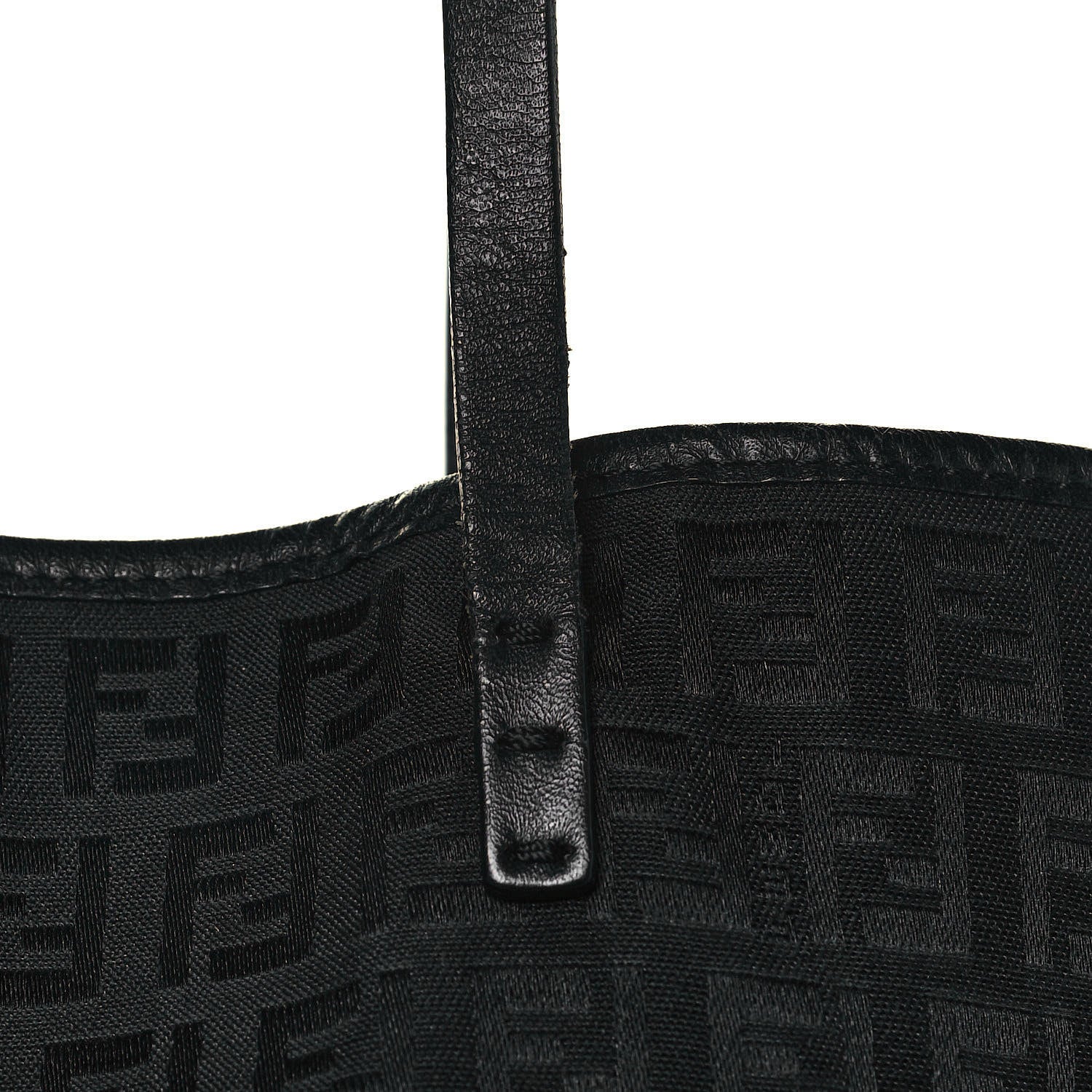 Fendi Zucchino Shopping Tote Black 14 of 16