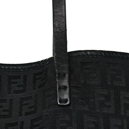 Fendi Zucchino Shopping Tote Black 14 of 16