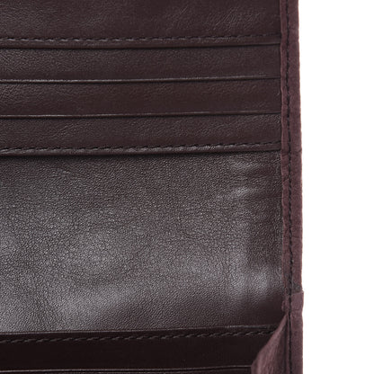 Burberry Luggage Suede Penrose Continental Wallet Dark Heather 10 of 10