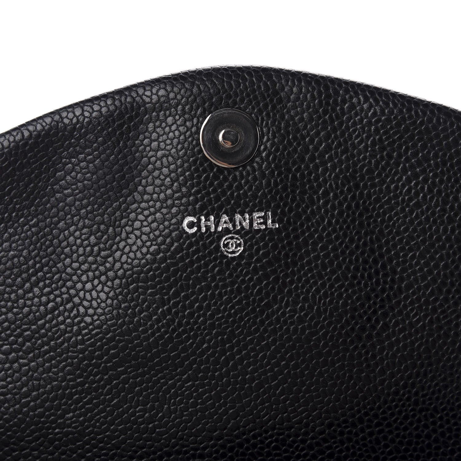 Chanel Caviar Half Moon Wallet On Chain WOC Black 8 of 11