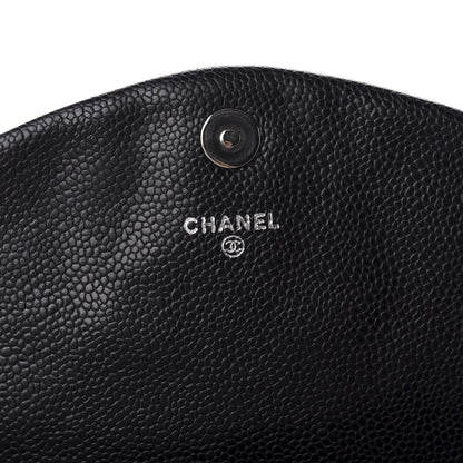 Chanel Caviar Half Moon Wallet On Chain WOC Black 8 of 11