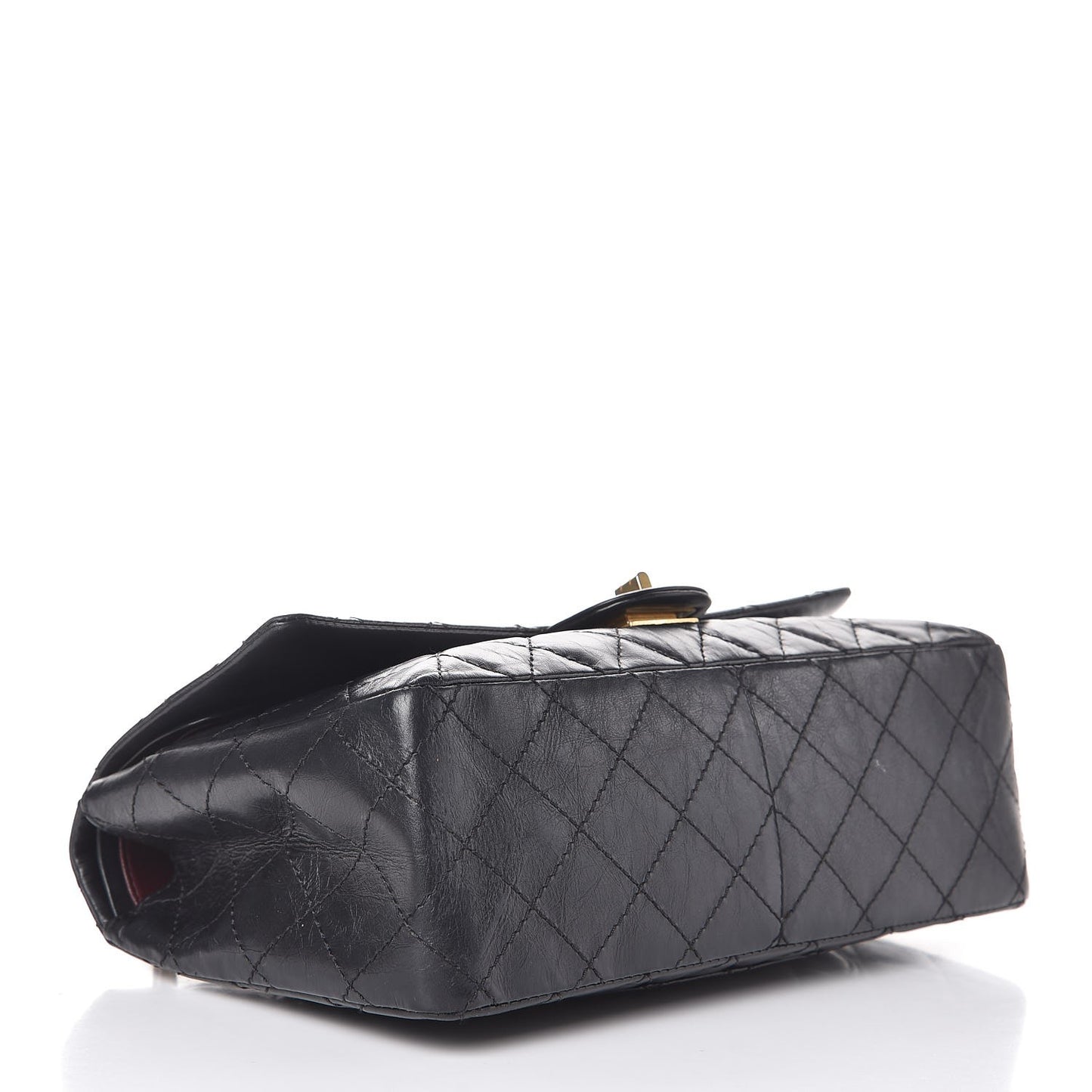 Aged Calfskin Quilted 2.55 Reissue 226 Flap Black