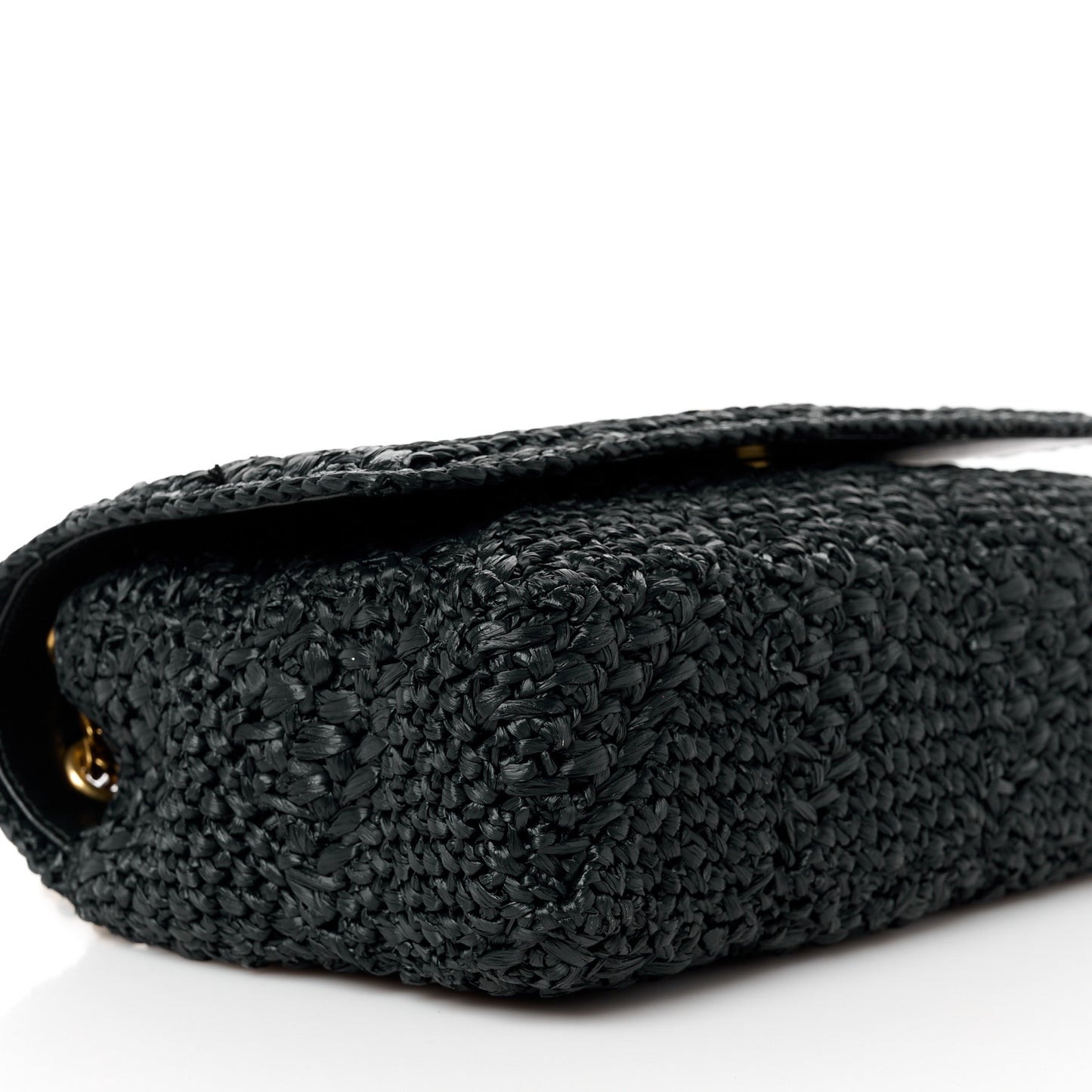 Raffia Monogram Medium Jamie Black