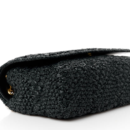 Saint Laurent Raffia Monogram Medium Jamie Black 10 of 11