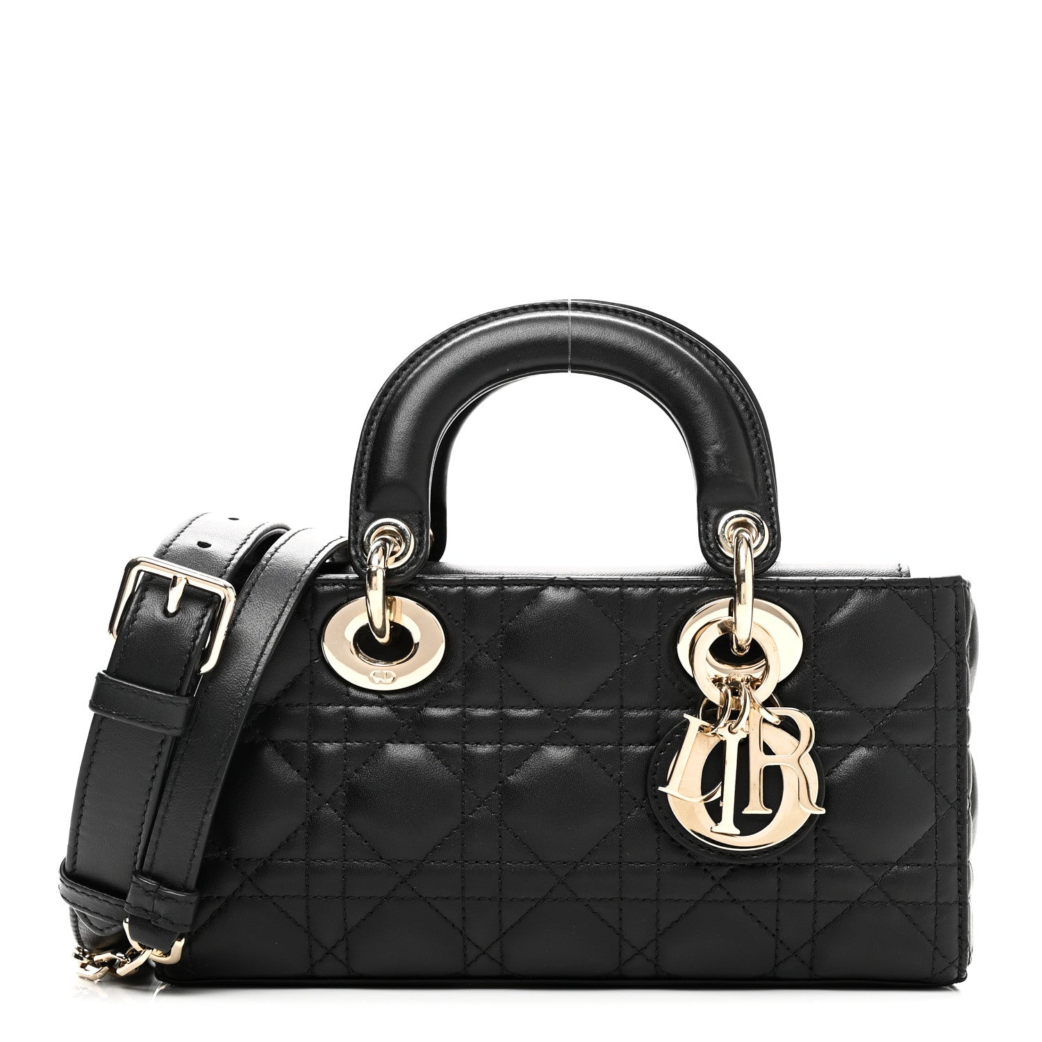 Christian Dior Lambskin Cannage Small Lady D-Joy Black 1 of 9