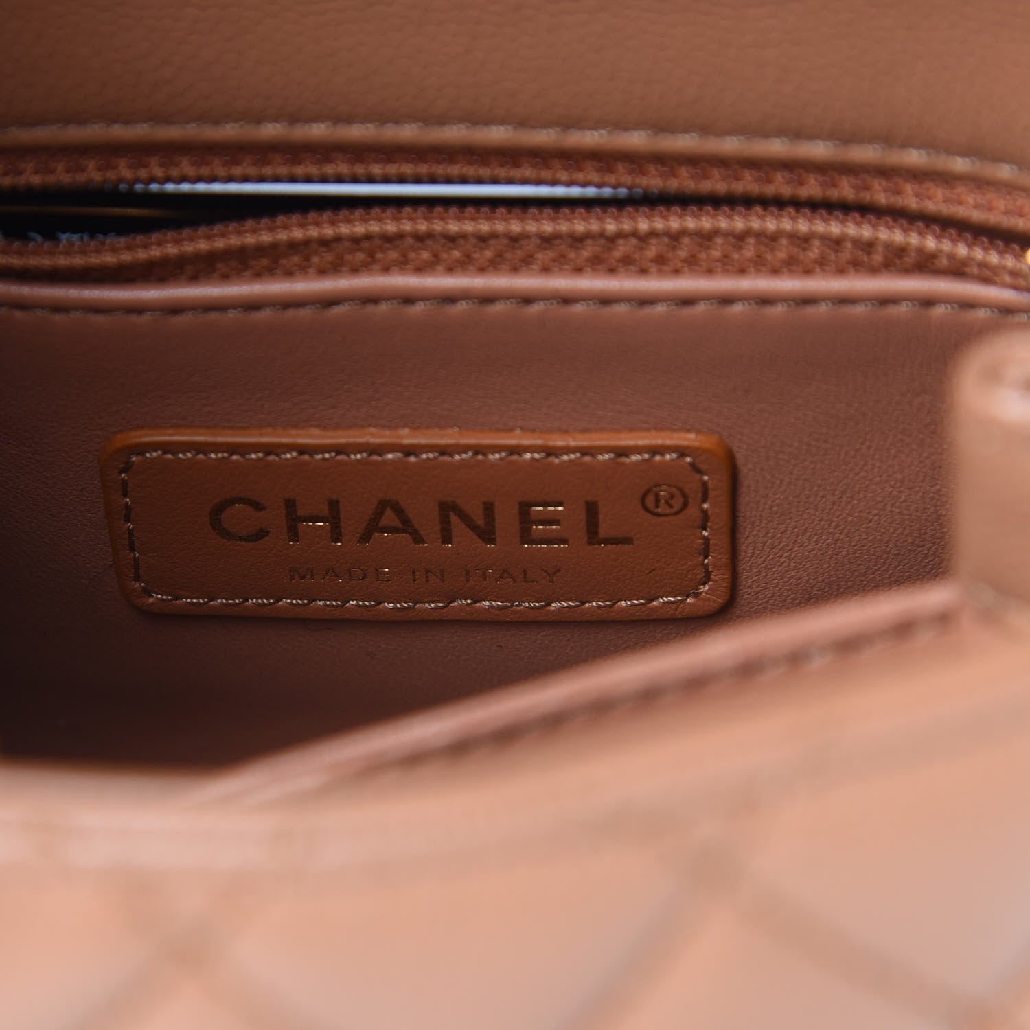Chanel Caviar Lizard Embossed Quilted Extra Mini Coco Handle Flap Brown 6 of 10