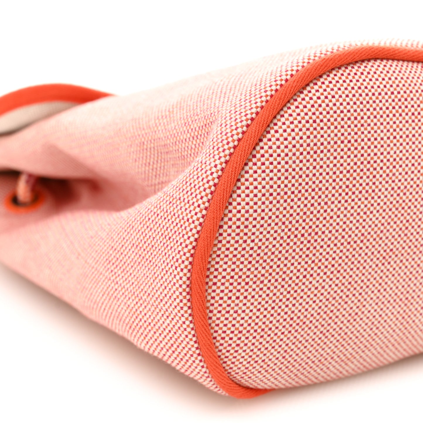 H Canvas Embroidered Les Cabanes Backpack Orange Framboise