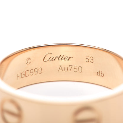 Cartier 18K Yellow Gold 5.5mm LOVE Ring 53 6.25 4 of 5