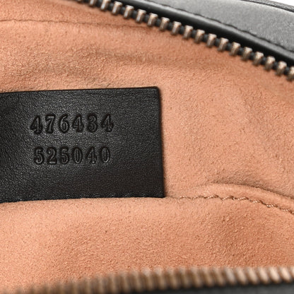 Gucci Calfskin Matelasse GG Marmont Belt Bag 75 30 Black 7 of 9